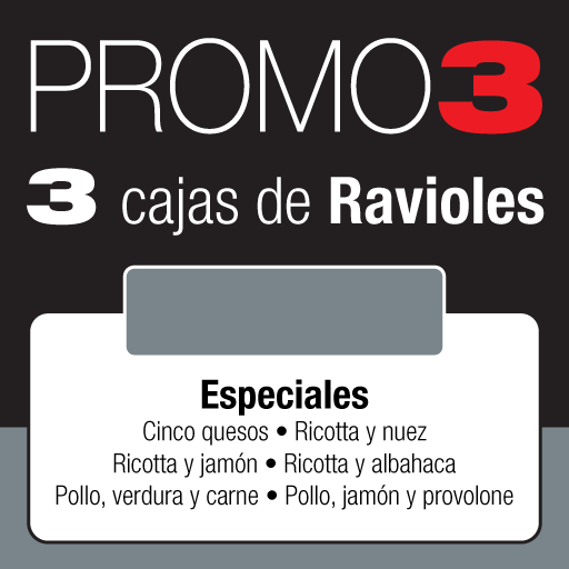 Promo 3 cajas de ravioles especiales